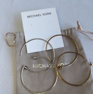 Michael Kors hoop earrings